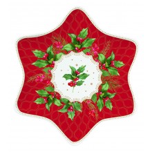 Плато звезда 22см Christmas Berries